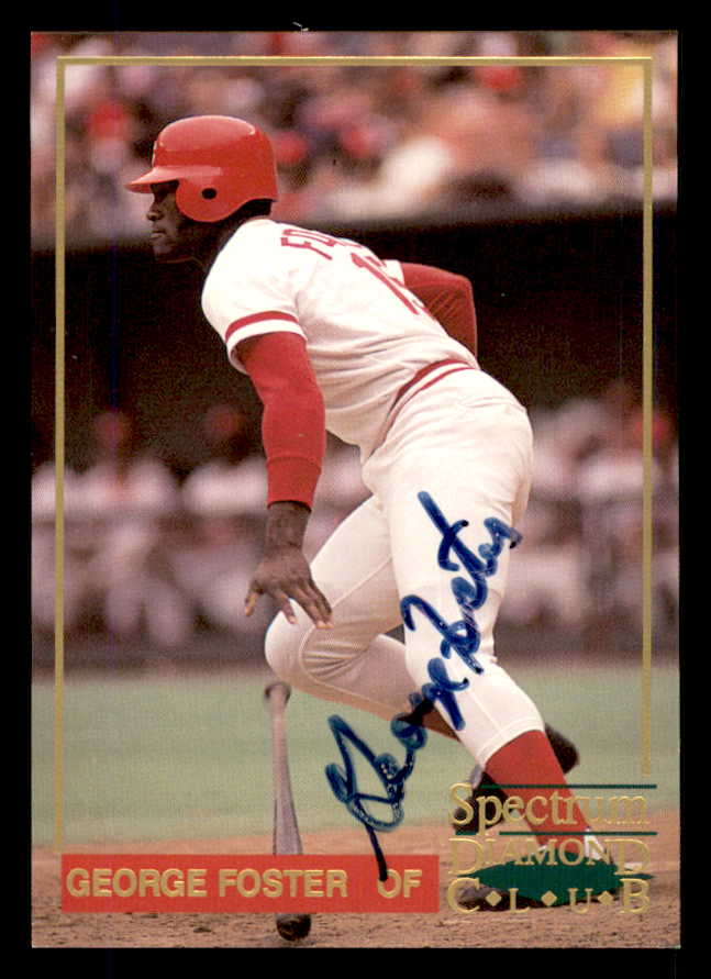 1993 Spectrum #004 George Foster Reds Signed Autographed