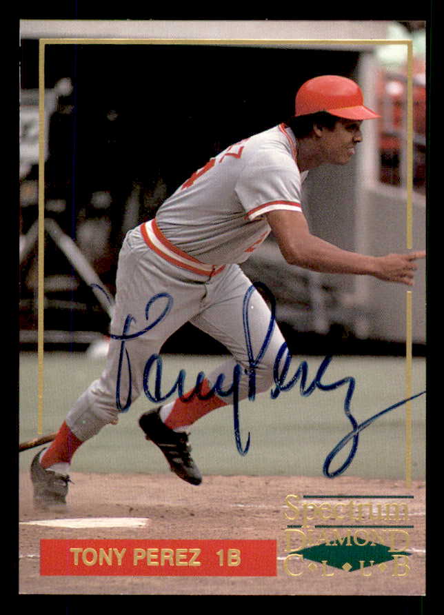 1993 Spectrum #003 Tony Perez Reds Signed Autographed