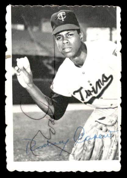 1969 Topps Deckle Edge #012 Rod Carew Twins Signed Autographed