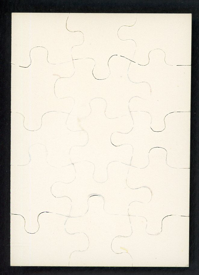 1989 Donruss Puzzle Warren Spahn Braves Signed Autographed