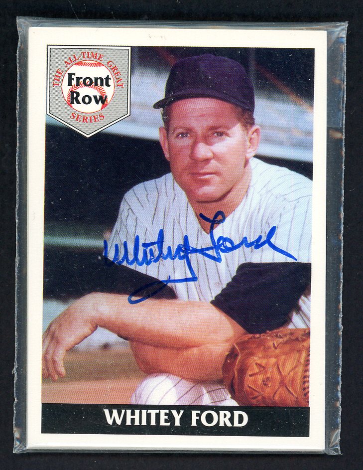 1992 Front Row Set Whitey Ford Yankees Signed Autographed