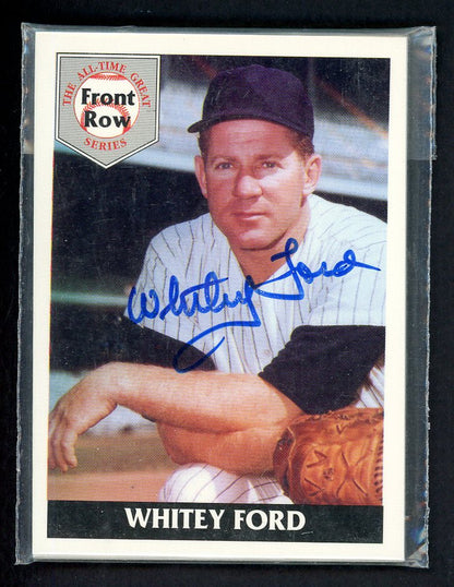 1992 Front Row Set Whitey Ford Yankees Signed Autographed