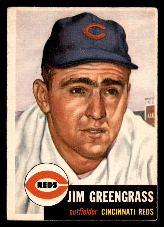 1953 Topps Baseball #209 Jim Greengrass Reds EX 546753
