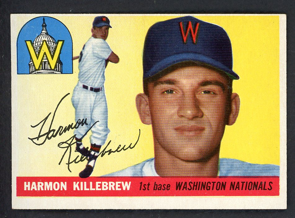 1955 Topps Baseball #124 Harmon Killebrew Senators EX-MT oc 546934