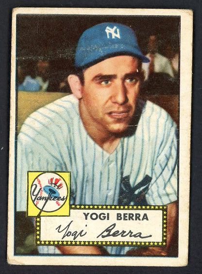1952 Topps Baseball #191 Yogi Berra Yankees Good 546939