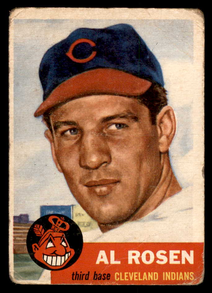 1953 Topps Baseball #135 Al Rosen Indians Fair 546987