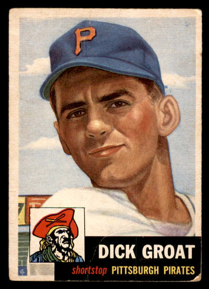 1953 Topps Baseball #154 Dick Groat Pirates Good 546997