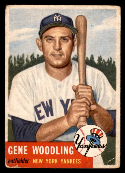 1953 Topps Baseball #264 Gene Woodling Yankees Good 547008