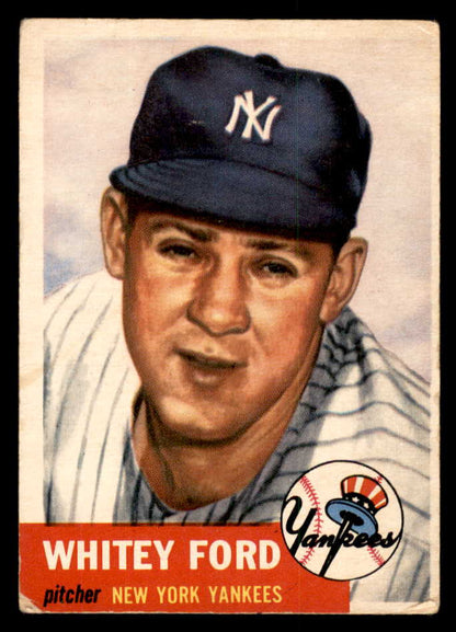 1953 Topps Baseball #207 Whitey Ford Yankees VG 547013