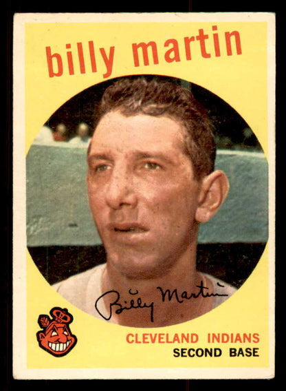 1959 Topps Baseball #295 Billy Martin Indians VG-EX 547158