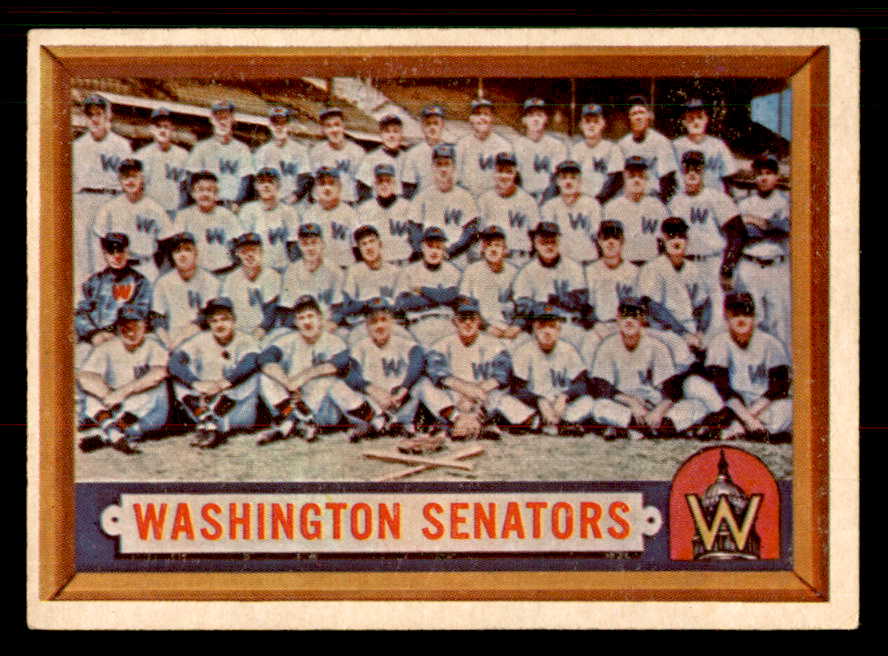 1957 Topps Baseball #270 Washington Senators Team EX+/EX-MT 547203