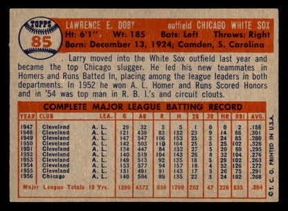 1957 Topps Baseball #085 Larry Doby White Sox EX-MT 547222