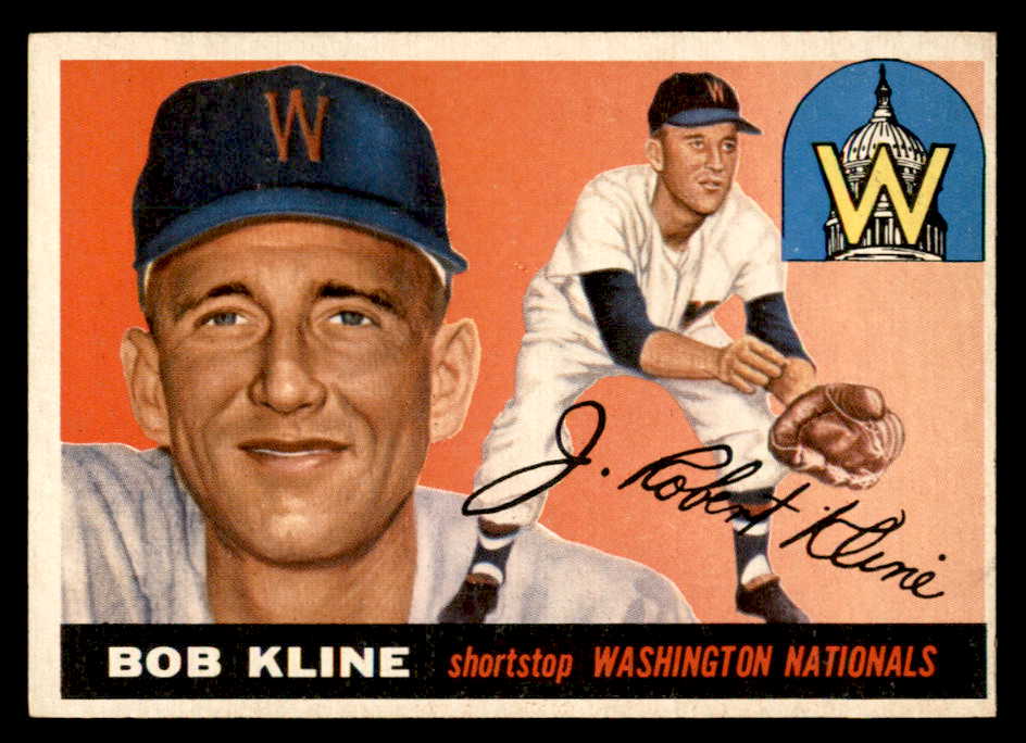 1955 Topps Baseball #173 Bob Kline Senators EX-MT 547252