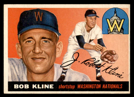 1955 Topps Baseball #173 Bob Kline Senators EX-MT 547252