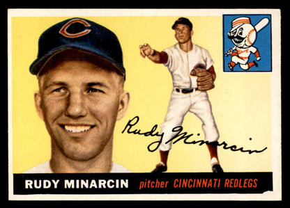 1955 Topps Baseball #174 Rudy Minarcin Reds EX-MT 547253
