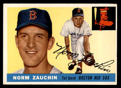 1955 Topps Baseball #176 Norm Zauchin Red Sox EX 547254