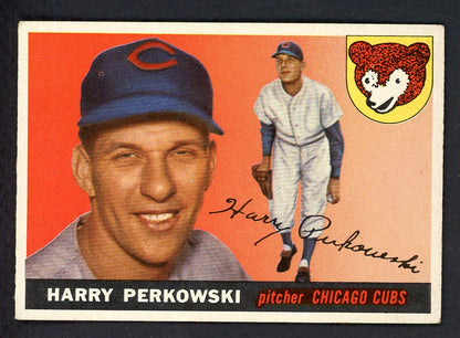 1955 Topps Baseball #184 Harry Perkowski Cubs VG-EX 547262