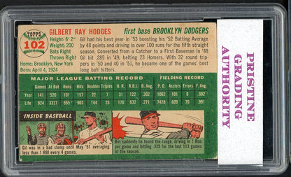 1954 Topps Baseball #102 Gil Hodges Dodgers PGA 5 EX 547580