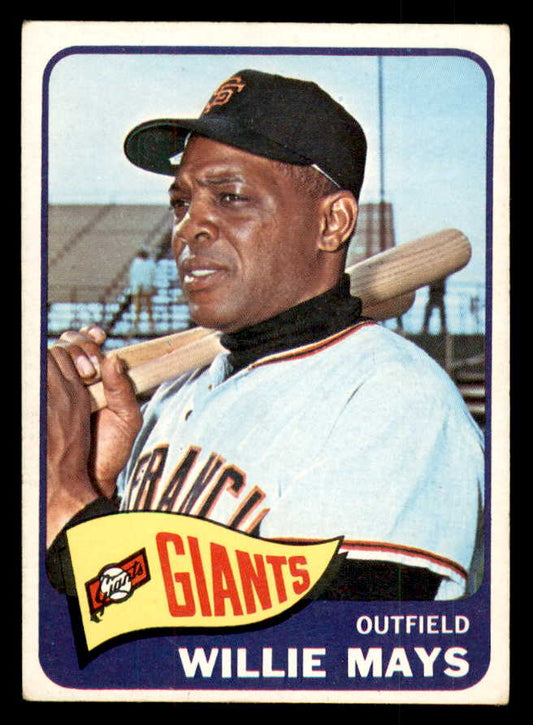 1965 Topps Baseball #250 Willie Mays Giants EX 547607