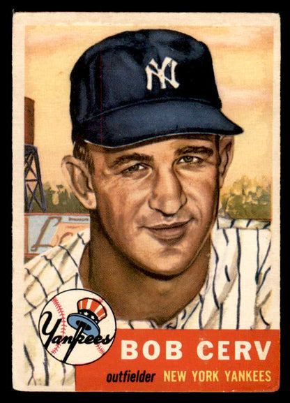 1953 Topps Baseball #210 Bob Cerv Yankees VG-EX 547656