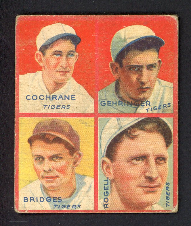 1935 Goudey #001D Mickey Cochrane Charles Gehringer VG 547676