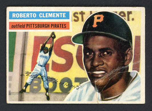 1956 Topps Baseball #033 Roberto Clemente Pirates Good 547684
