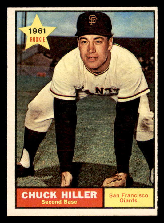 1961 Topps Baseball #538 Chuck Hiller Giants EX-MT 547721