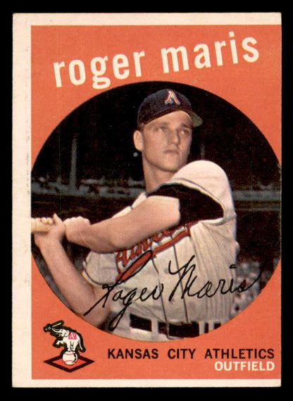 1959 Topps Baseball #202 Roger Maris A's VG-EX 547828