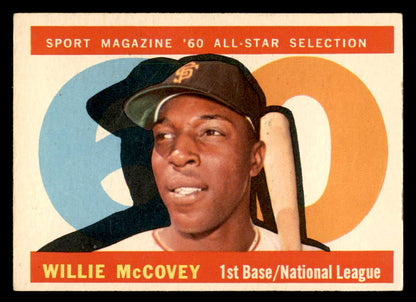 1960 Topps Baseball #554 Willie McCovey A.S. Giants EX 547841