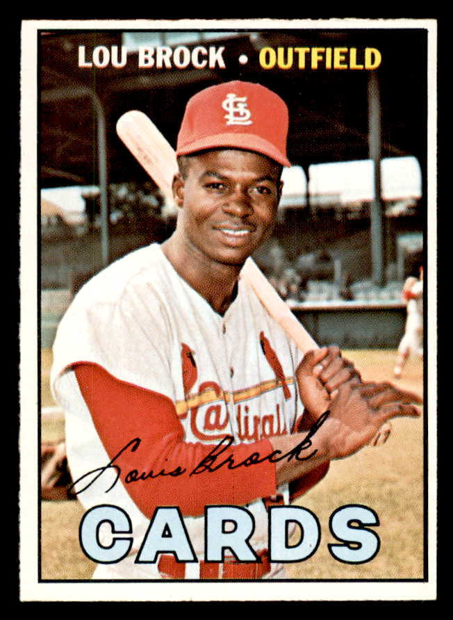 1967 Topps Baseball #285 Lou Brock Cardinals EX-MT 547861