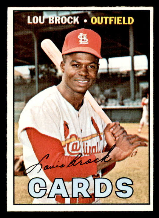 1967 Topps Baseball #285 Lou Brock Cardinals EX-MT 547861