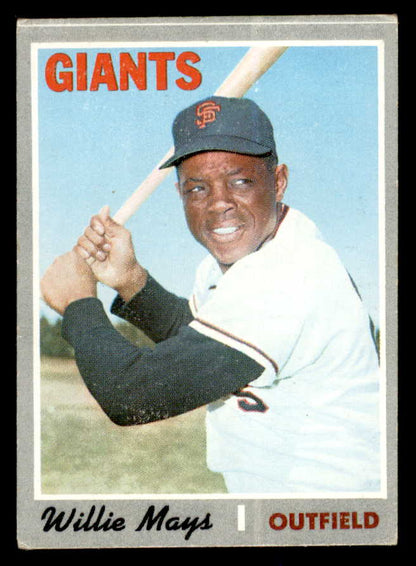 1970 Topps Baseball #600 Willie Mays Giants EX 547965