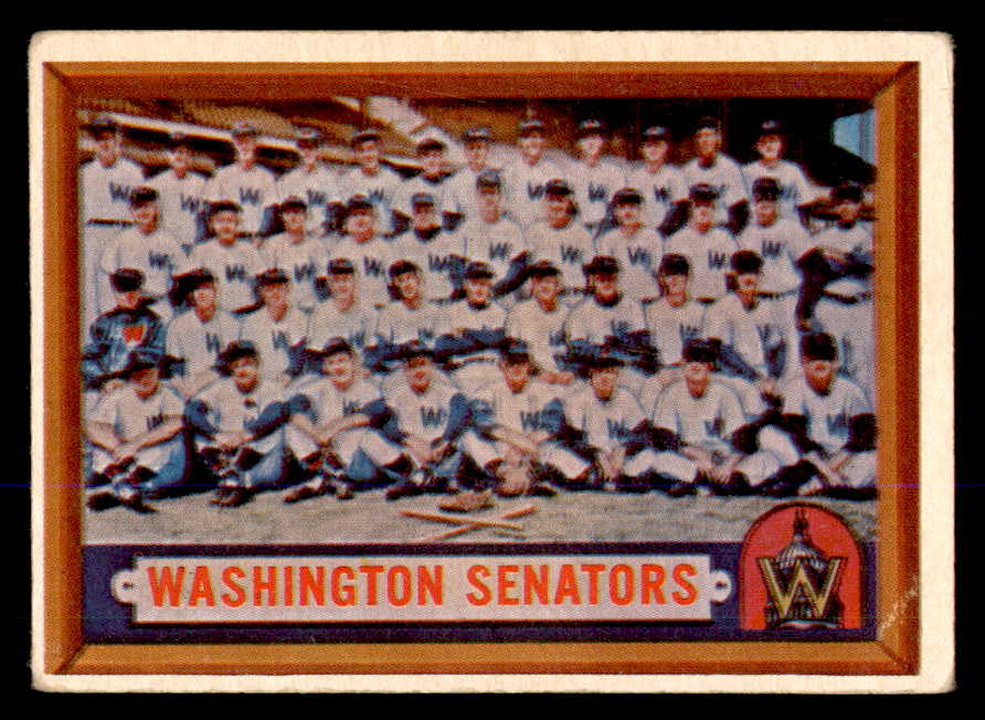 1957 Topps Baseball #270 Washington Senators Team VG 547977