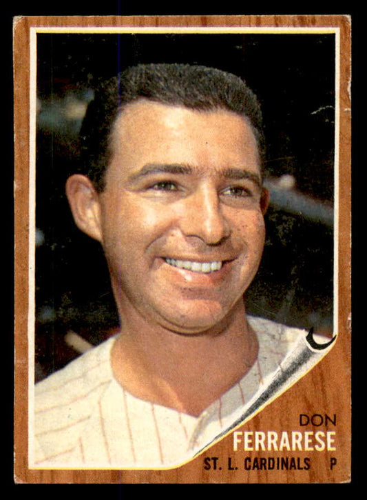 1962 Topps Baseball #547 Don Ferrarese Cardinals VG-EX 548039