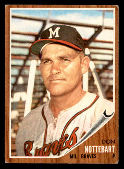 1962 Topps Baseball #541 Don Nottebart Braves VG-EX 548041