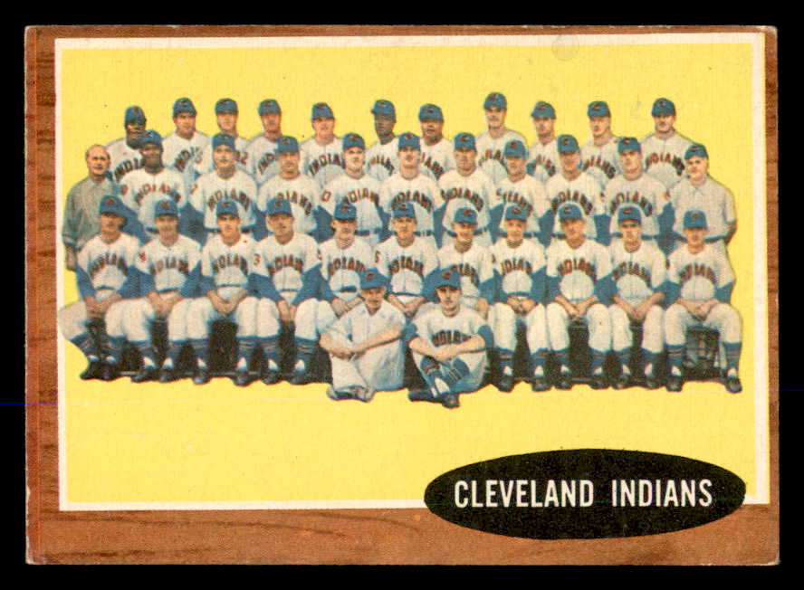 1962 Topps Baseball #537 Cleveland Indians Team EX-MT 548043