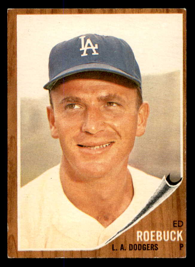 1962 Topps Baseball #535 Ed Roebuck Dodgers EX 548045