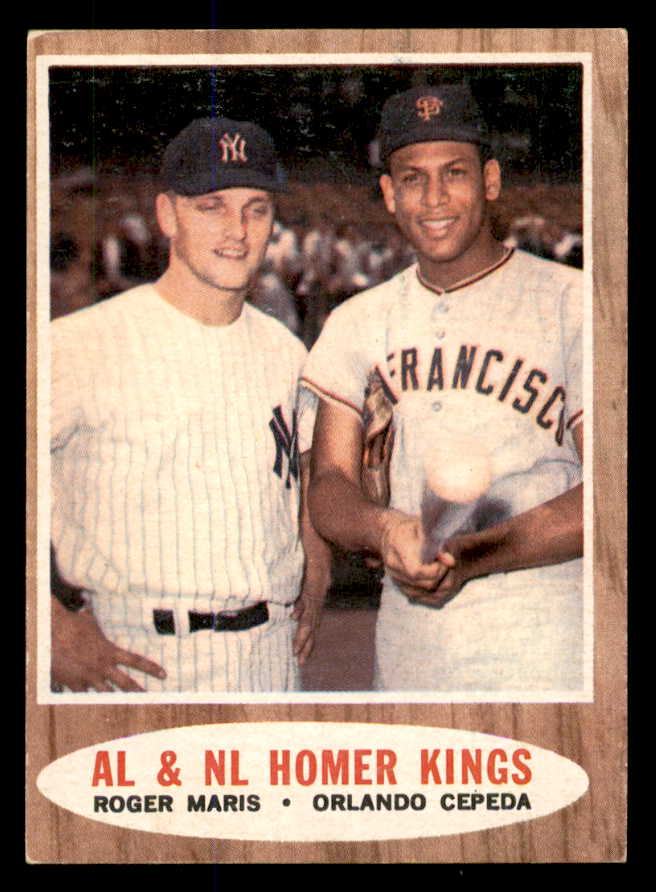 1962 Topps Baseball #401 Roger Maris Orlando Cepeda VG-EX 548047