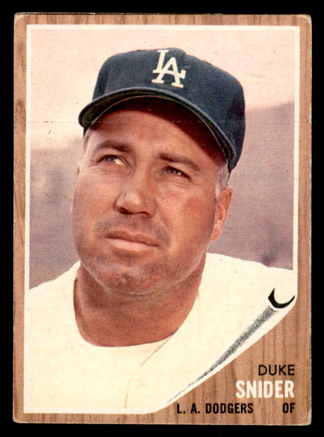 1962 Topps Baseball #500 Duke Snider Dodgers VG 548055