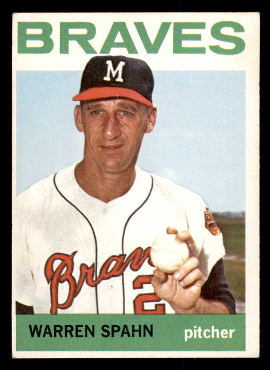 1964 Topps Baseball #400 Warren Spahn Braves EX-MT 548078