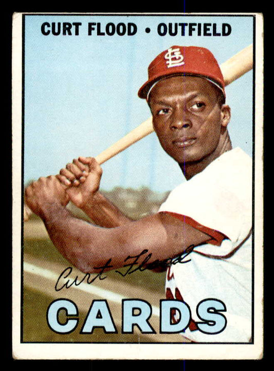 1967 Topps Baseball #245 Curt Flood Cardinals VG-EX 548178