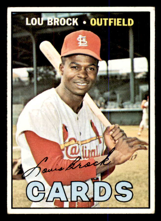 1967 Topps Baseball #285 Lou Brock Cardinals VG-EX 548180