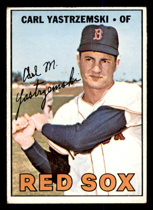 1967 Topps Baseball #355 Carl Yastrzemski Red Sox EX 548197