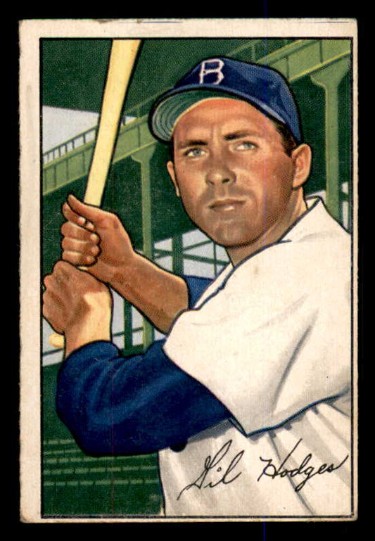 1952 Bowman Baseball #080 Gil Hodges Dodgers VG-EX 548227