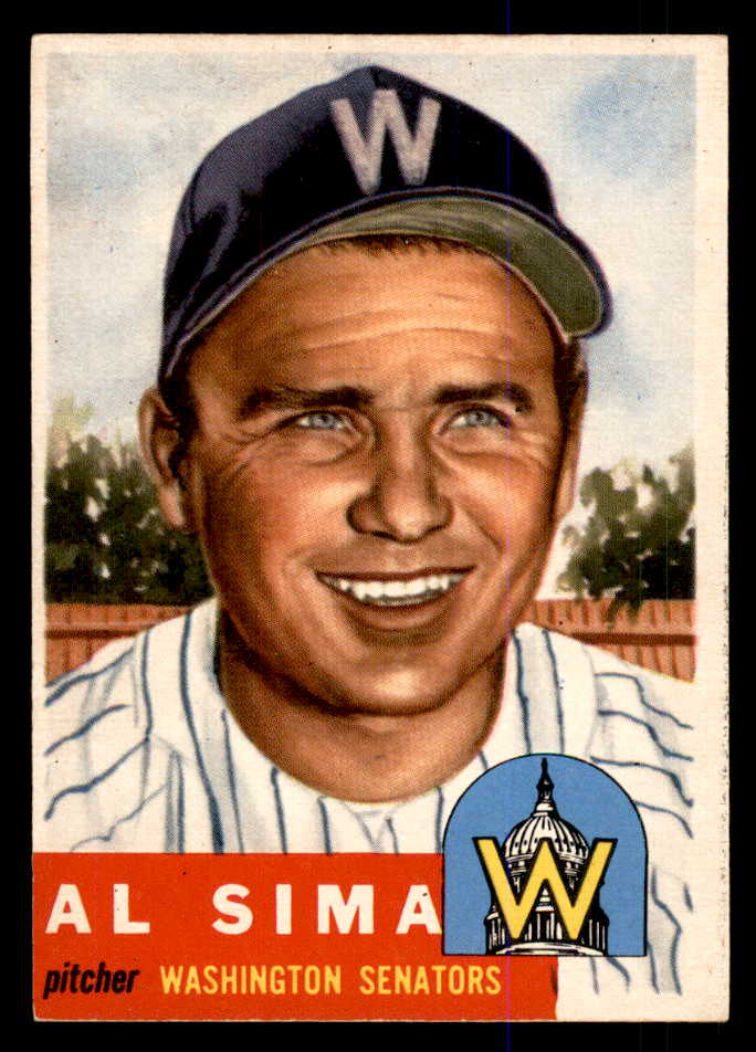 1953 Topps Baseball #241 Al Sima Senators EX-MT 548243
