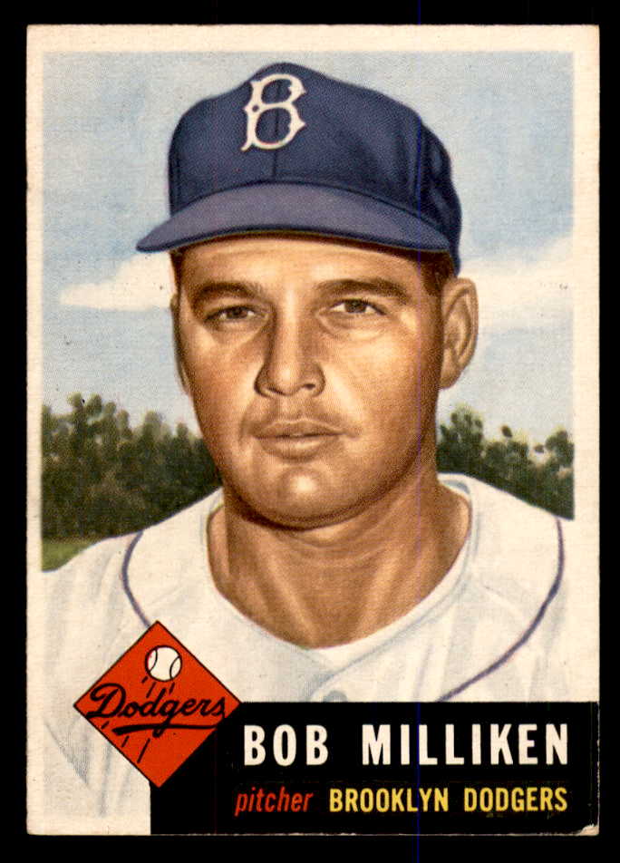 1953 Topps Baseball #221 Bob Milliken Dodgers EX+/EX-MT 548244