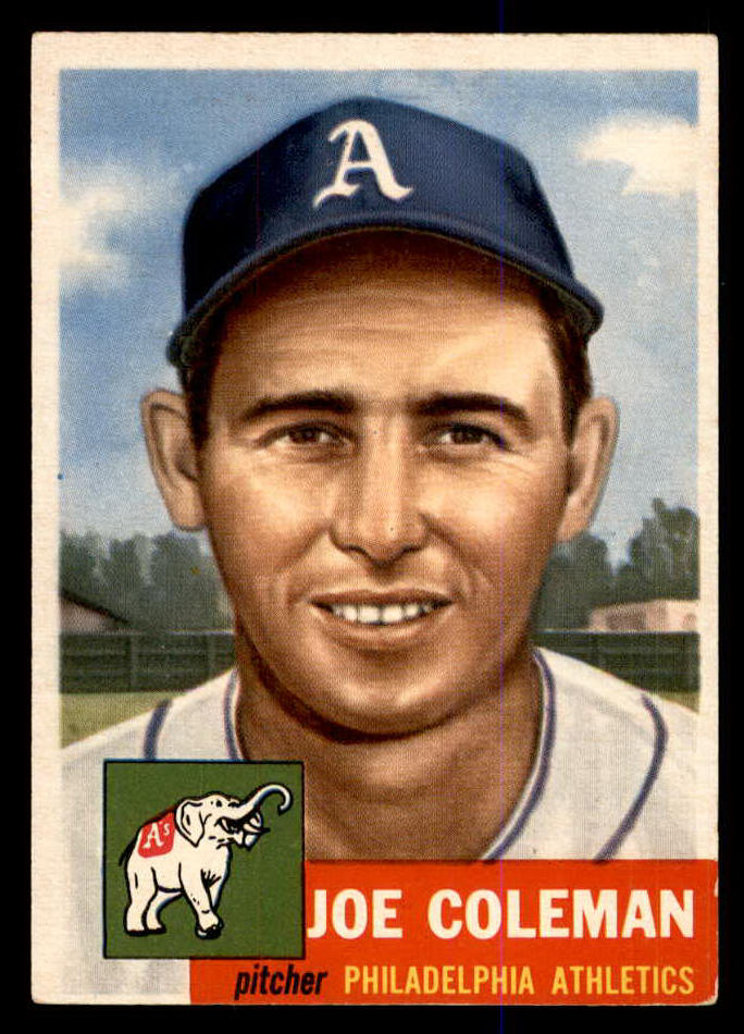 1953 Topps Baseball #279 Joe Coleman A's EX-MT 548247