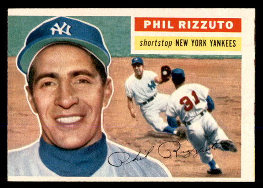 1956 Topps Baseball #113 Phil Rizzuto Yankees VG-EX Gray 548290