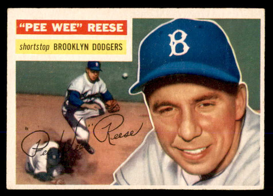 1956 Topps Baseball #260 Pee Wee Reese Dodgers VG-EX 548291
