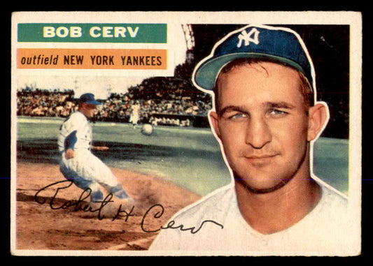1956 Topps Baseball #288 Bob Cerv Yankees VG-EX 548299